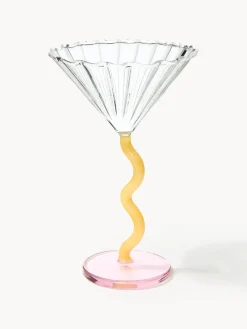 &k Amsterdam Copas de cóctel de vidrio de borosilicato Curve, 2 uds.