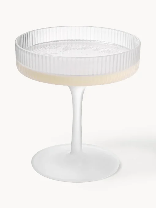 Ferm Living Copas de champán sopladas con relieves Ripple^ Copas De Champagne|Vajillas Completas