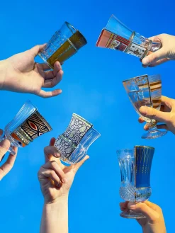 SELETTI Copas de cristal Hybrid, 3 uds.