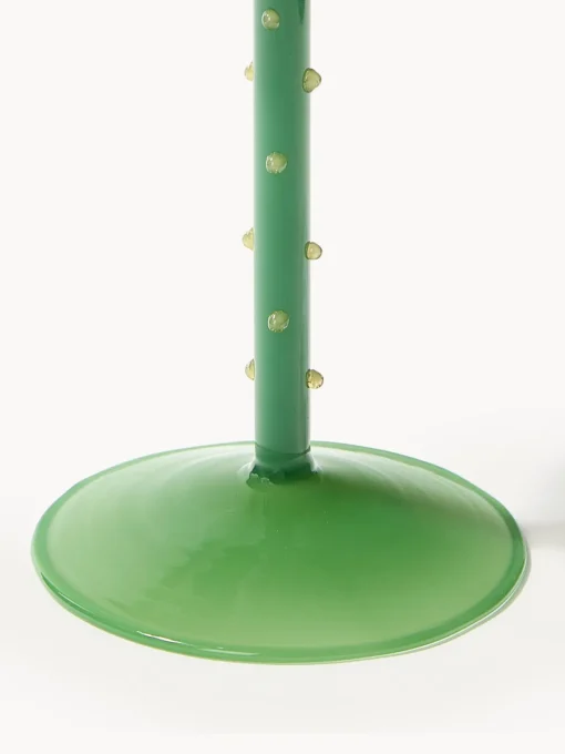 &k Amsterdam Copas de vino artesanales de vidrio borosilicato Dot, 2 uds.