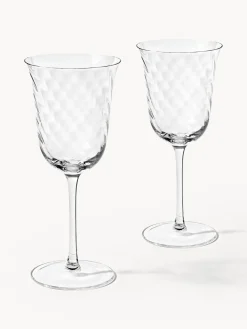 Westwing Collection Copas de vino sopladas Swirl, 4 uds.^ Copas De Vino|Vajillas Completas