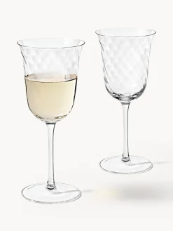 Westwing Collection Copas de vino sopladas Swirl, 4 uds.^ Copas De Vino|Vajillas Completas