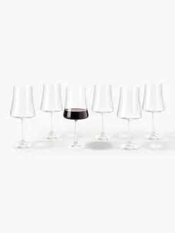 Westwing Collection Copas de vino tinto de cristal Gwenda, 6 uds.
