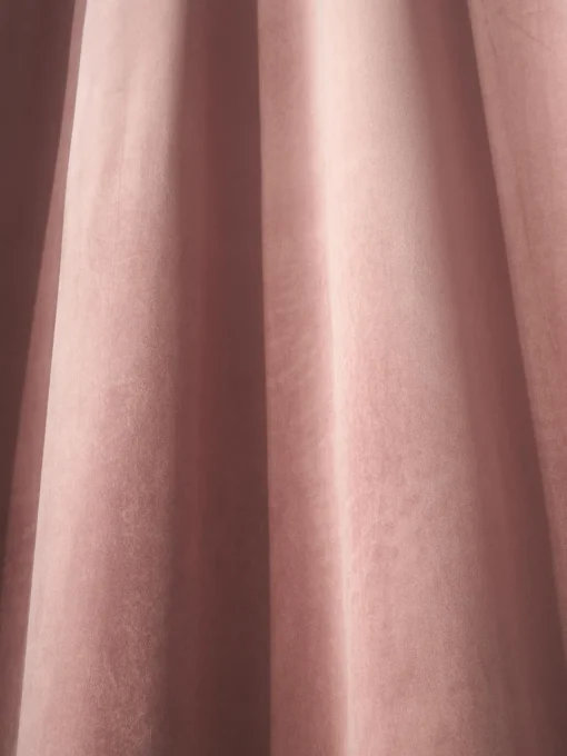 Westwing Collection Cortinas de terciopelo oscuras con ojales Rush, 2 uds.