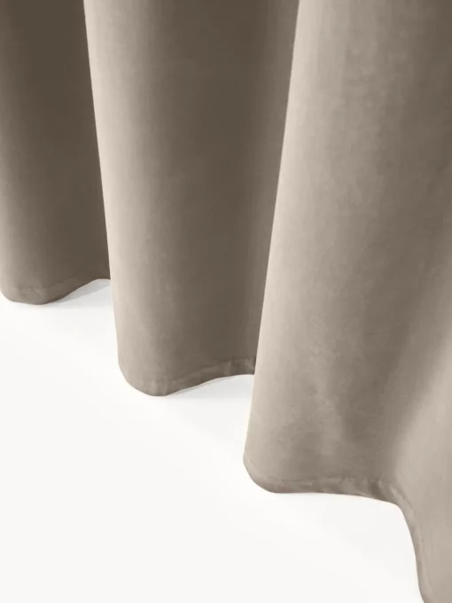 Westwing Collection Cortinas oscurecedoras de terciopelo con ojales Rush, 2 uds.
