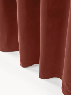 Westwing Collection Cortinas oscurecedoras de terciopelo con ojales Rush, 2 uds.