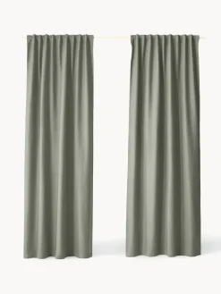 Westwing Collection Cortinas semiopacas con multibanda Jensen, 2 uds.