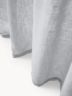 Westwing Collection Cortinas semitransparente con cinta de lazo Gardine Ibiza, 2 uds.^ Cortinas Y Visillos|Mantas