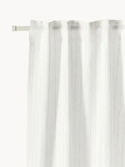 Westwing Collection Cortinas semitransparente con cinta de lazo Birch, 2 uds.^ Cortinas Y Visillos|Mantas
