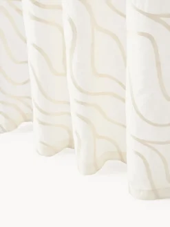 Westwing Collection Cortinas semitransparentes con lazos Lidia, 2 uds.^ Cortinas Y Visillos|Mantas