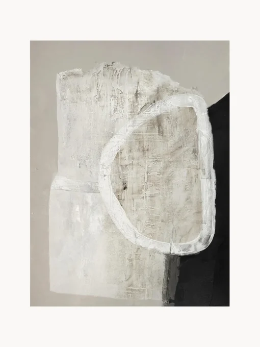 Malerifabrikken Cuadro en lienzo pintado a mano White Stone^ Lienzos|Jarrones