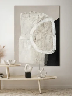 Malerifabrikken Cuadro en lienzo pintado a mano White Stone^ Lienzos|Jarrones