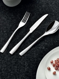 Sambonet Cubertería de acero inoxidable Sintesi, 6 comensales, 30 pzas.