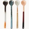 HKLIVING Cucharas artesanales con esmalte reactivo 70s^ Cubiertos Individuales|Juego De Cubiertos