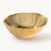 Bitossi Home Cuenco de porcelana con borde irregular dorado Edge