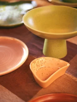 HKLIVING Cuenco de servir artesanal de gres Shell^ Cuencos Y Platos De Servir|Vajillas Completas