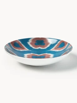 Les Ottomans Cuenco de servir artesanal de porcelana Ikat^ Cuencos Y Platos De Servir|Vajillas Completas