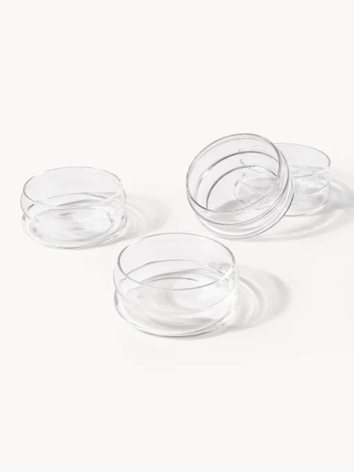 Westwing Collection Cuenco soplado artesanalmente Bubbly, 4 uds.