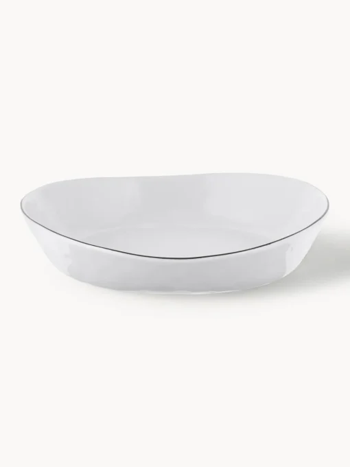 Broste Copenhagen Cuencos artesanales de porcelana Salt, Ø 20 cm, 2 uds.^ Boles Y Tazones|Menaje De Mesa