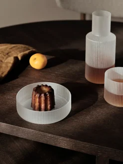 Ferm Living Cuencos soplados con relieves Ripple, 4 uds.