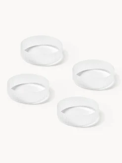 Ferm Living Cuencos soplados con relieves Ripple, 4 uds.