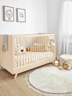 Niños Cuna de madera de haya Maralis, 70 x 140 cm