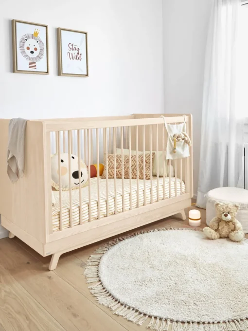 Niños Cuna de madera de haya Maralis, 70 x 140 cm
