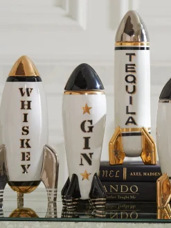 Jonathan Adler Decantador con detalle de oro Rocket, 670 ml