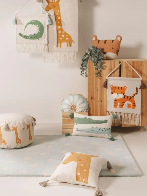 benuta Decoración de pared de lana Savannah^Niños Decoración Infantil