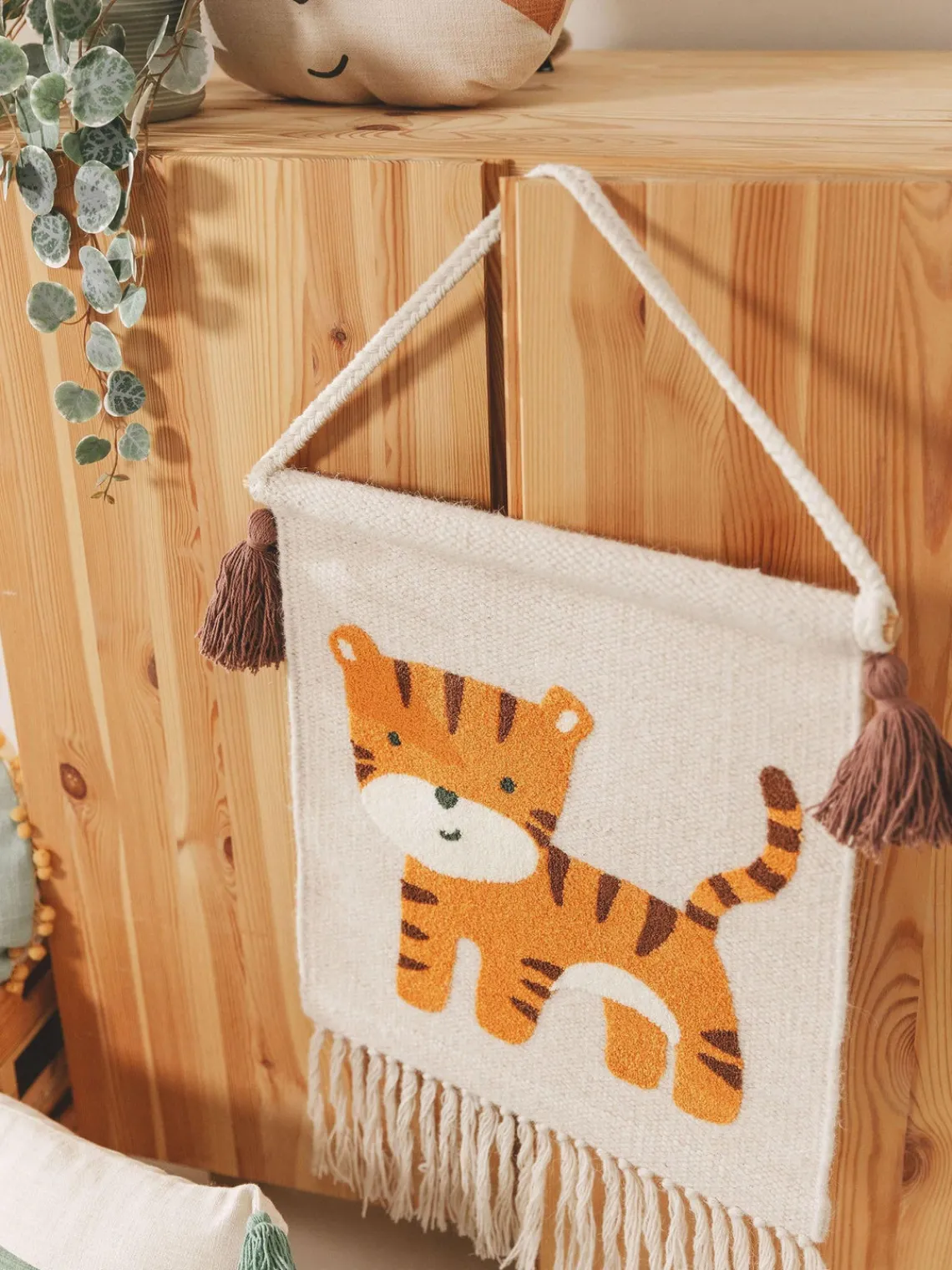 benuta Decoración de pared de lana Savannah^Niños Decoración Infantil