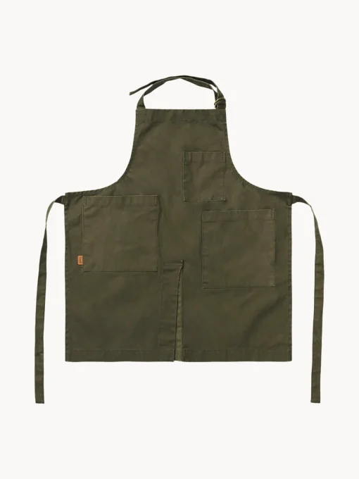 Ferm Living Delantal de jardinería de algodón ecológico Bark