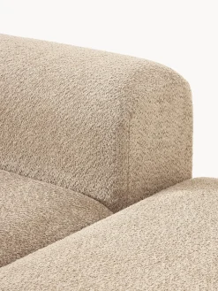 Westwing Collection Diván modular de borreguillo bouclé con reposapiés Natalie^ Sofás