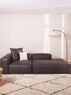 Westwing Collection Diván modular de cuero reciclado Lennon^ Sofás