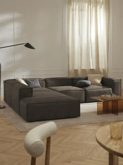 Westwing Collection Diván modular de cuero reciclado Lennon^ Sofás