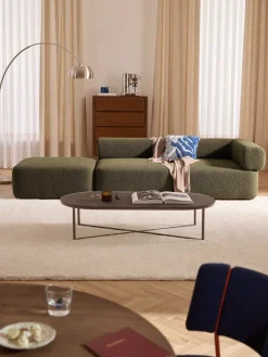 Westwing Collection Diván modular en tejido bouclé Anton