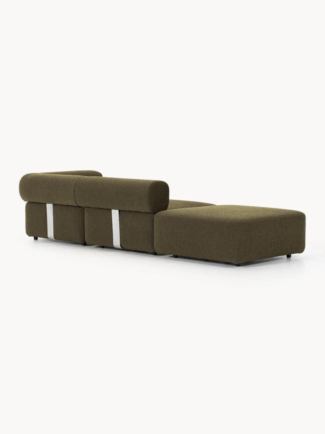 Westwing Collection Diván modular en tejido bouclé Anton