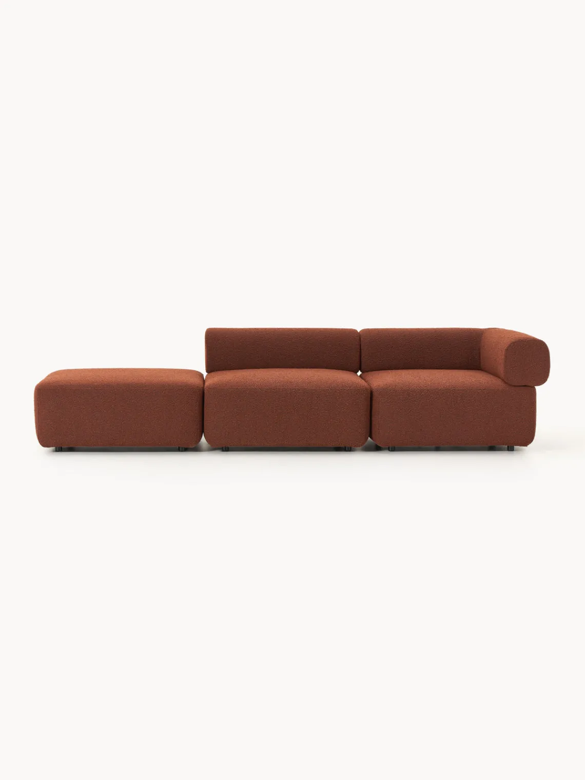 Westwing Collection Diván modular en tejido bouclé Anton