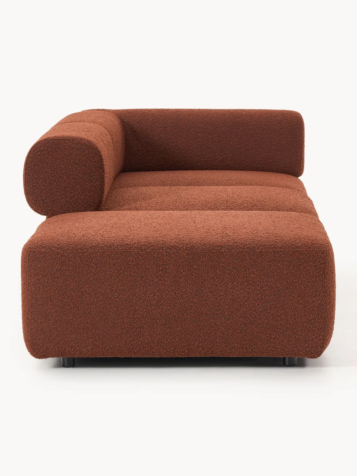 Westwing Collection Diván modular en tejido bouclé Anton