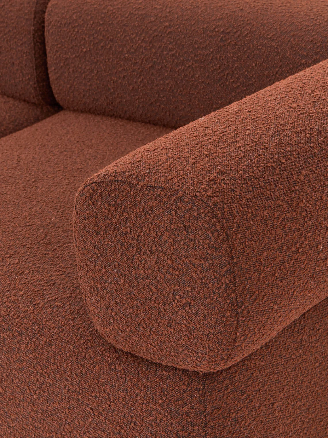 Westwing Collection Diván modular en tejido bouclé Anton