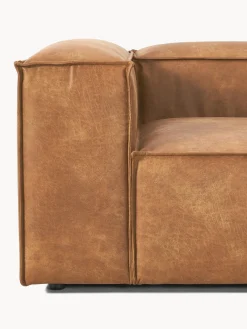 Westwing Collection Diván modular grande de cuero reciclado Lennon