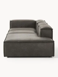 Westwing Collection Diván modular grande de cuero reciclado Lennon