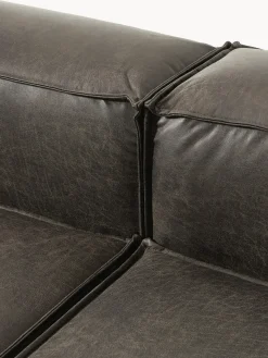 Westwing Collection Diván modular grande de cuero reciclado Lennon