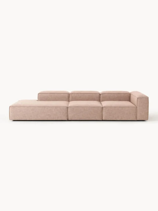 Westwing Collection Diván modular grande de mezcla de lino Lennon
