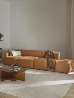 Westwing Collection Diván modular grande en tejido bouclé Sofia