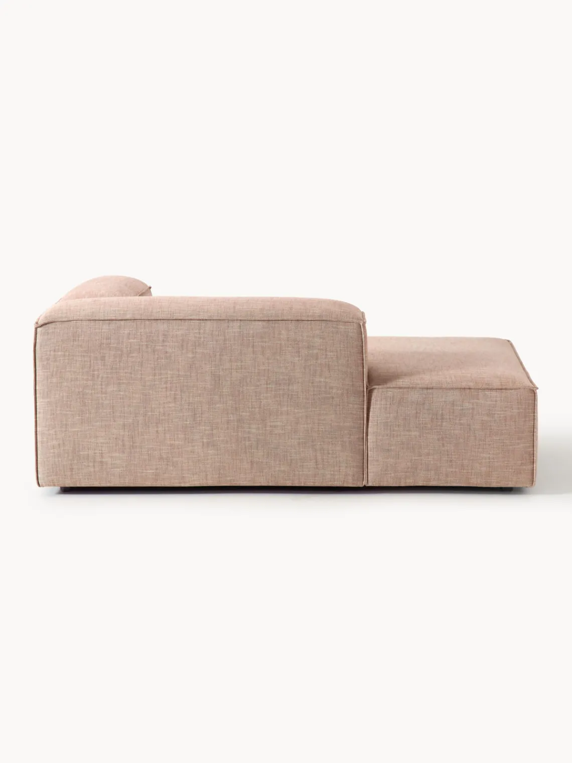 Westwing Collection Diván rinconero modular de mezcla de lino Lennon