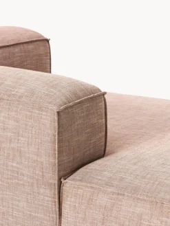 Westwing Collection Diván rinconero modular de mezcla de lino Lennon