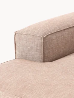 Westwing Collection Diván rinconero modular de mezcla de lino Lennon