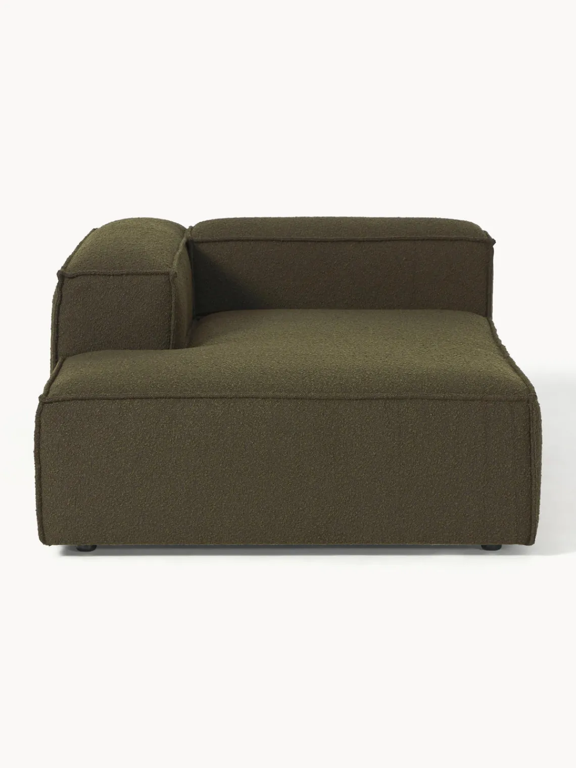 Westwing Collection Diván rinconero modular en tejido bouclé Lennon^ Sofás