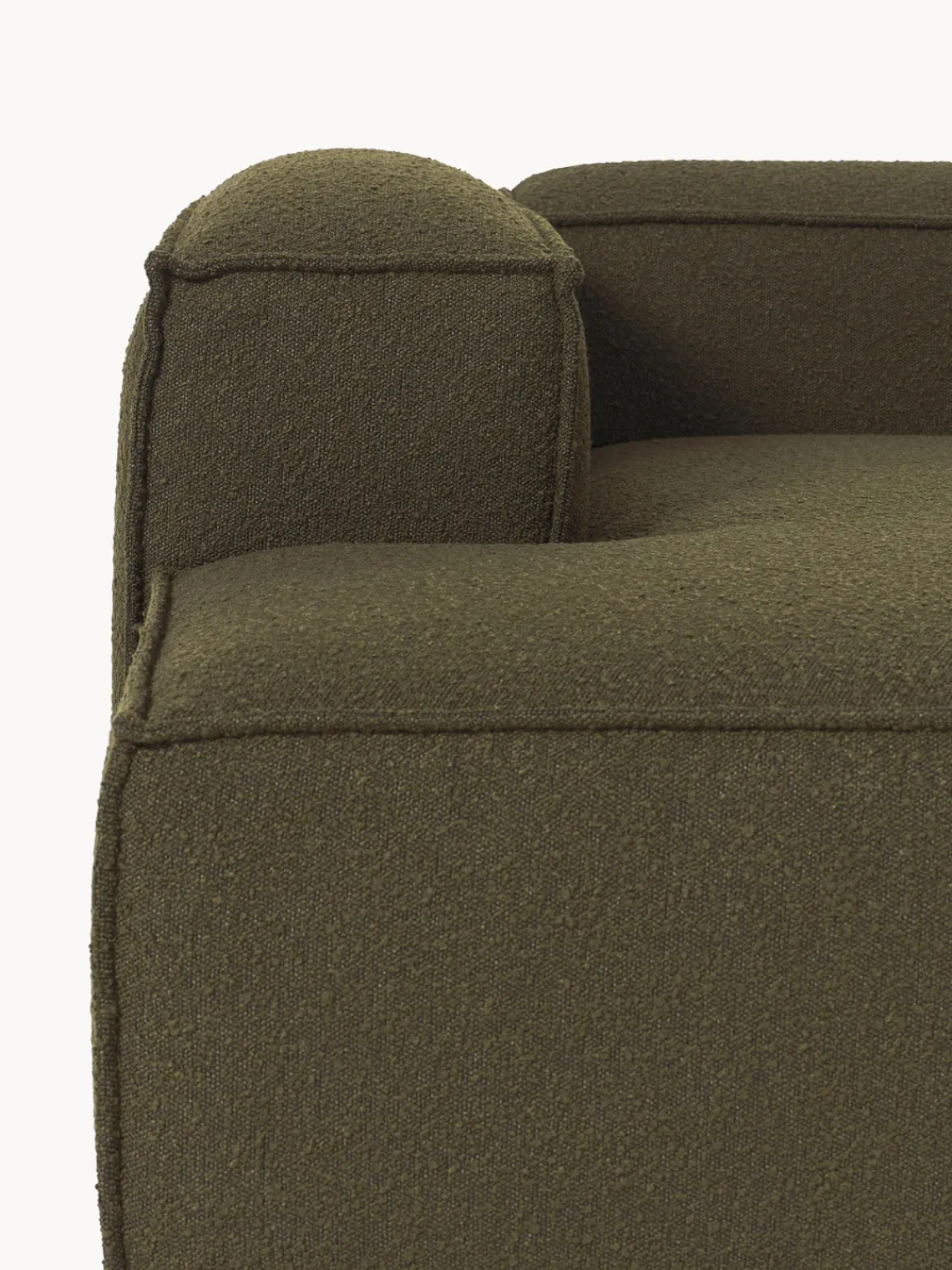 Westwing Collection Diván rinconero modular en tejido bouclé Lennon^ Sofás