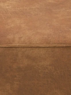 Westwing Collection Diván sofá de cuero reciclado Lennon